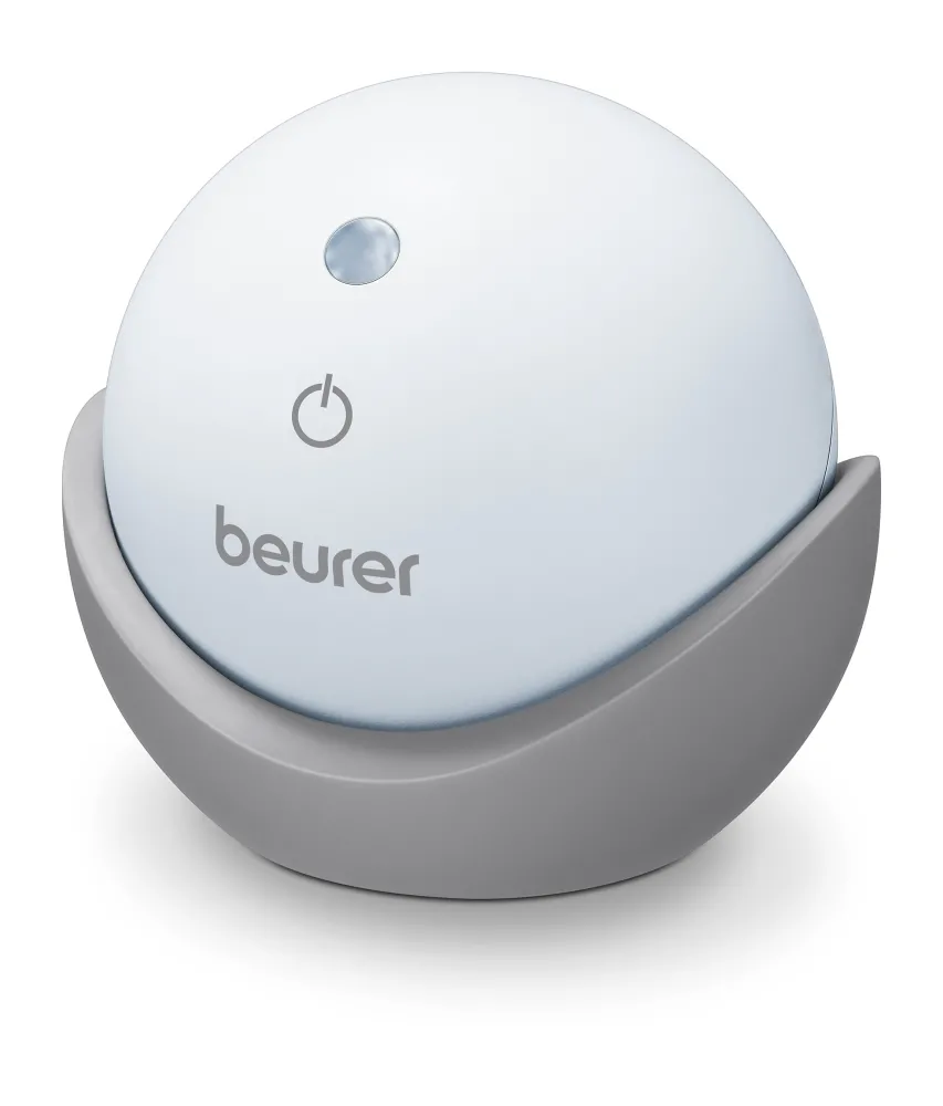 Устройство за заспиване, Beurer SL 10 DreamLight, Sleeping aid with light, Automatic switch-off /8 or 20 min/, Pulsing light projection on the room ceiling, red or blue light, 2 techniques: 4-7-8 yoga breathing technique or  Relaxation breathing technique, 2 x 1.5 V AAA batt.