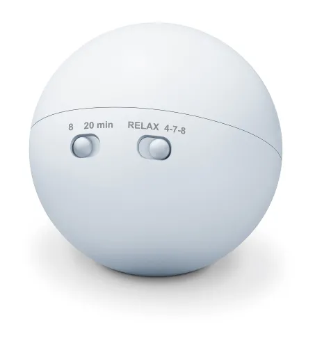 Устройство за заспиване, Beurer SL 10 DreamLight, Sleeping aid with light, Automatic switch-off /8 or 20 min/, Pulsing light projection on the room ceiling, red or blue light, 2 techniques: 4-7-8 yoga breathing technique or  Relaxation breathing technique, 2 x 1.5 V AAA batt. - image 6