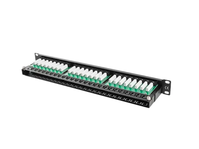 Пач панел, Lanberg patch panel 48 port 1U CAT.5E, black - image 4