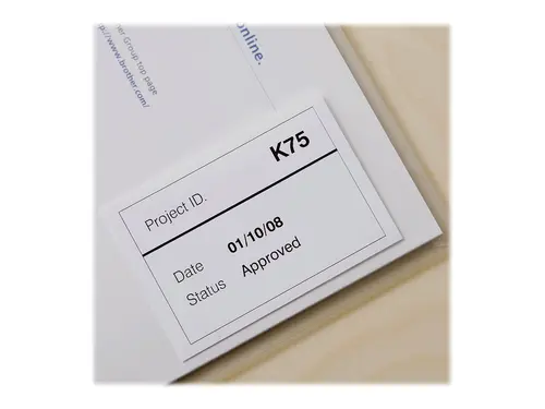 Консуматив, Brother DK-22212 White Continuous Length Film Tape 62mm x 15.24m, Black on White - image 3