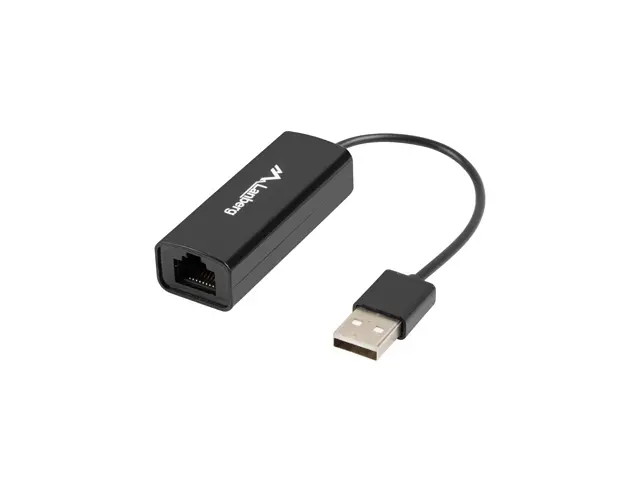 Адаптер, Lanberg LAN adapter card USB 2.0 1x RJ45 100MB on cable - image 1