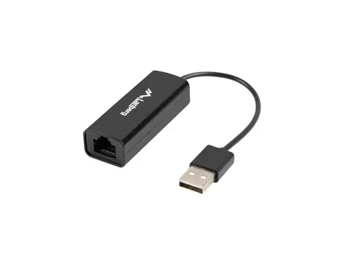 Адаптер, Lanberg LAN adapter card USB 2.0 1x RJ45 100MB on cable - image 1