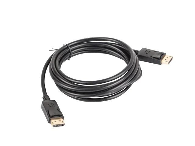 Кабел, Lanberg display port M/M cable 3m 4K, black - image 1