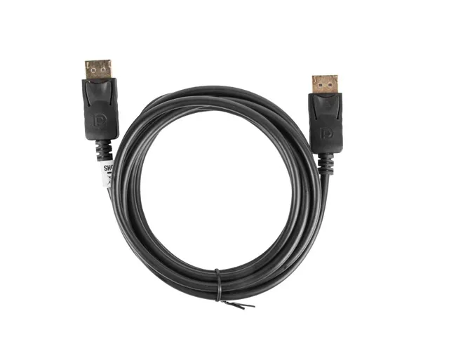 Кабел, Lanberg display port M/M cable 3m 4K, black - image 2