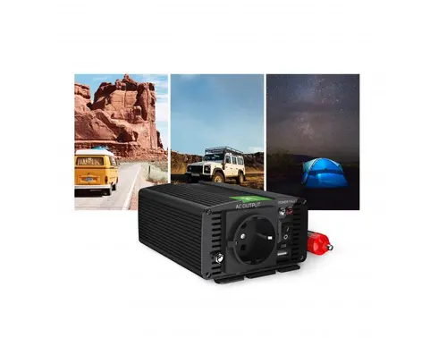Инвертор GREEN CELL, 24V, 150W/300W, Модифицирана синусоида - image 2