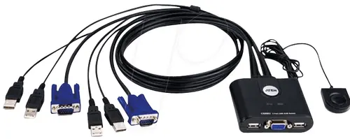 Comutator KVM ATEN CS22U, 2x 1, USB - 1