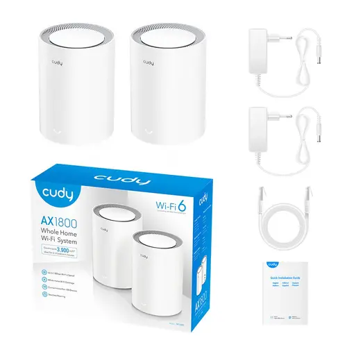Безжична Mesh система Cudy AX1800, 2 - Pack, 2.4/5 GHz, 574 - 1201 Mbps - image 4