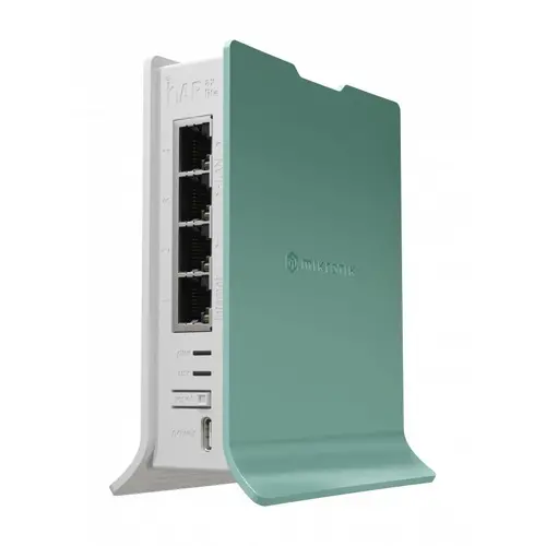 Router MikroTik hAP ax lite L41G-2axD, CPU 1GHz, 2.4GHz, 4x10/100/1000, WiFi - 3