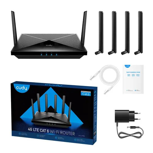 Ασύρματος δρομολογητής Cudy LT700, AC1200, 4G, LTE CAT 6, 2.4/5 GHz, 300 - 867 Mbps - 4
