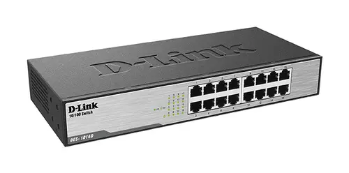 Суич D-Link DES-1016D/E, 16 портов 10/100, Desktop, rack mount - 2