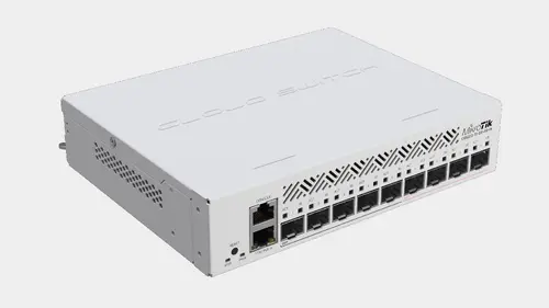 Суич MikroTik CRS310-1G-5S-4S+IN, L3 Gigabit Ethernet (10/100/1000), Захранване по Ethernet (PoE) 1U - image 2