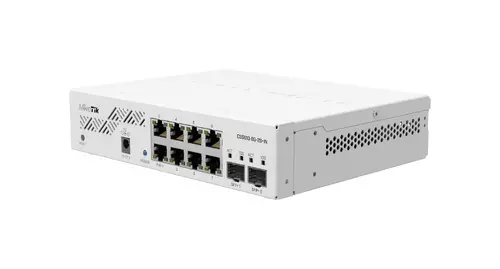 Switch MikroTik CSS610-8G-2S+IN, 8 x porturi Gigabit Ethernet, 2 x SFP, PoE in - 1