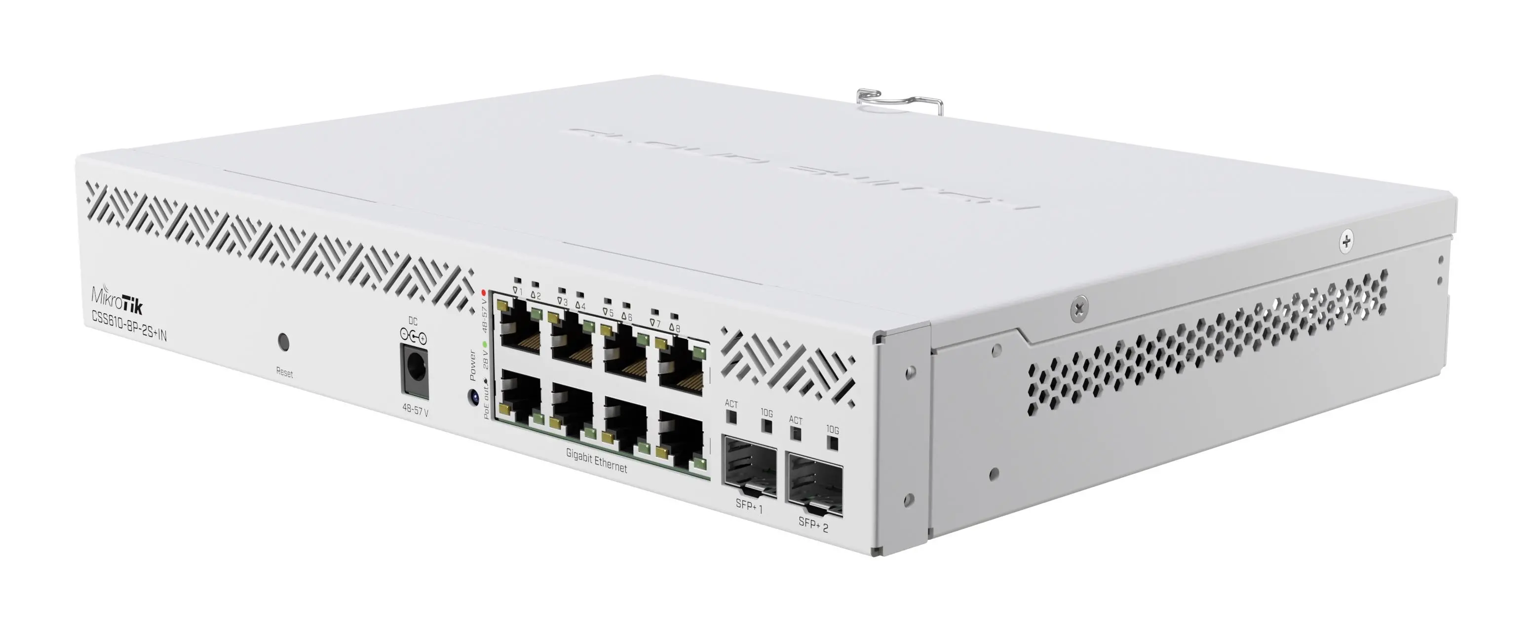 Switch MikroTik CSS610-8P-2S+IN, 8 x θύρες Gigabit Ethernet, 2 x SFP