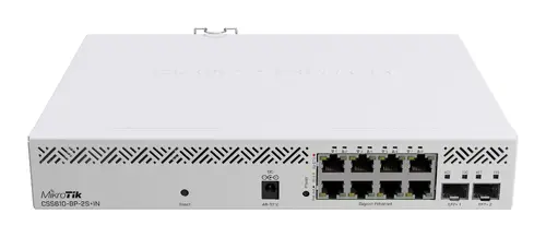 Суич MikroTik CSS610-8P-2S+IN, 8 x Gigabit Ethernet ports, 2 x SFP - image 1