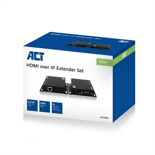 HDMI Extender (усилвател) ACT AC7850, 1080p @ 60Hz, 100 м, Комплект - image 4