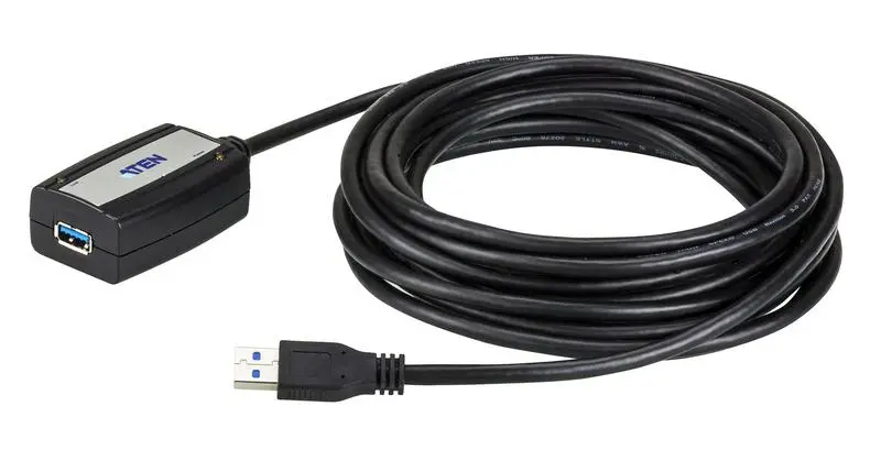 Καλώδιο προέκτασης ATEN UE350A, USB-A αρσενικό - USB-A θηλυκό, 5 μ, USB 3.0, Μαύρο