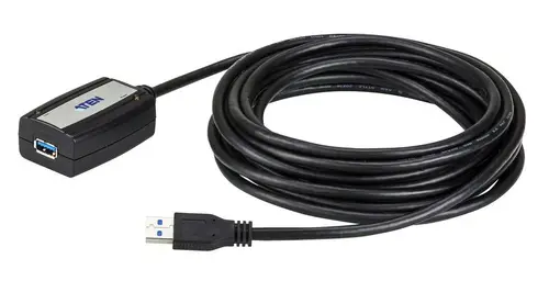 Καλώδιο προέκτασης ATEN UE350A, USB-A αρσενικό - USB-A θηλυκό, 5 μ, USB 3.0, Μαύρο - 1