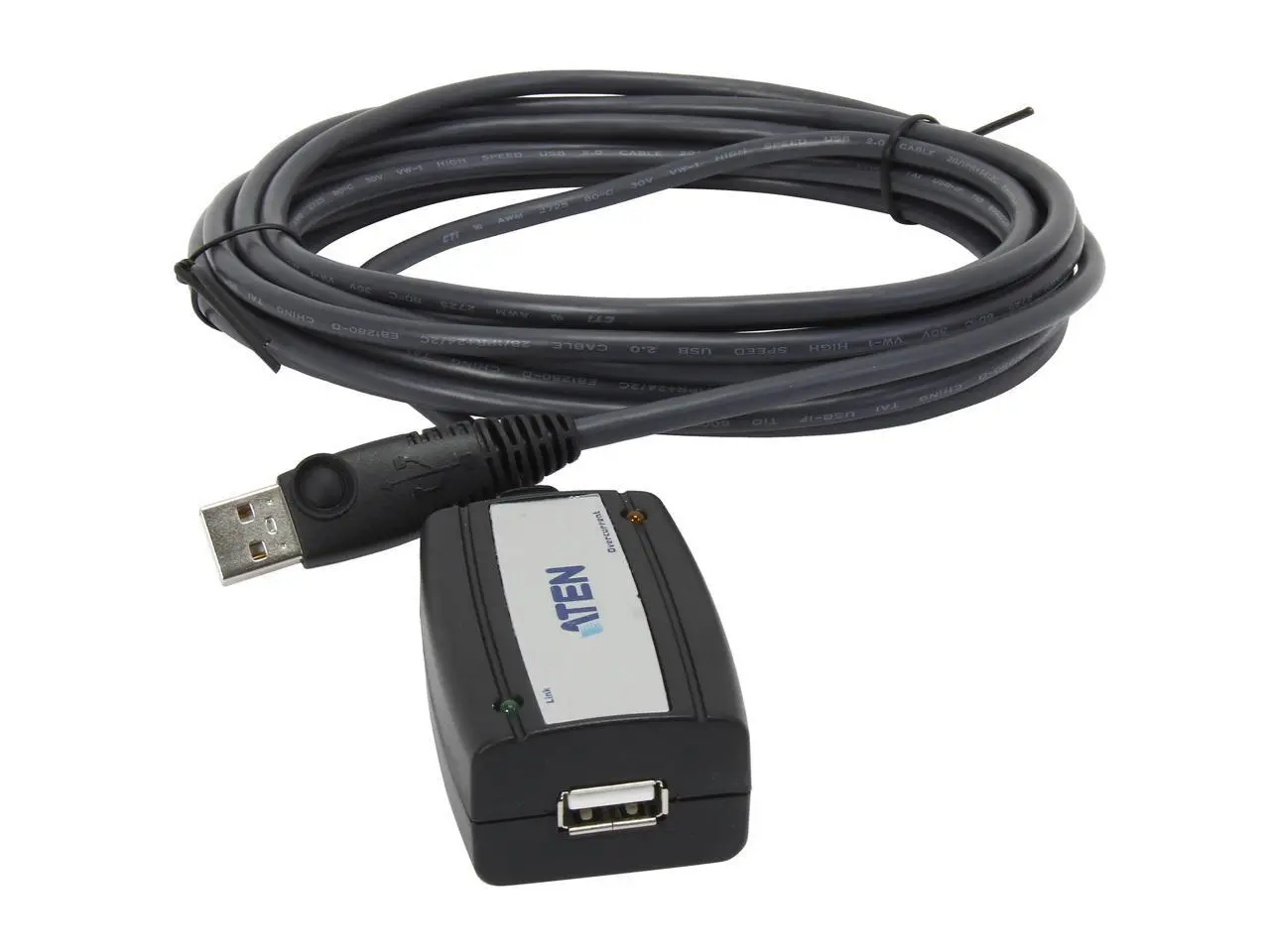 Cablu prelungitor ATEN UE250, USB-A tată - USB-A mamă, 5 m, USB 2.0, Negru