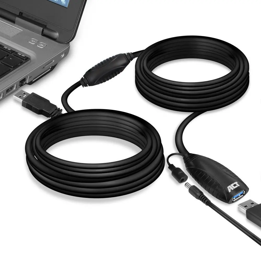 Кабел ACT AC6110, USB-A мъжко - женско, 10 м - image 2