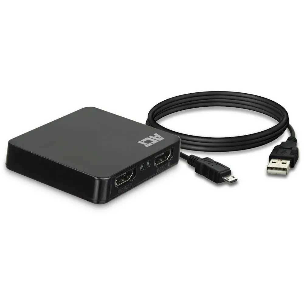 HDMI Сплитер ACT AC7835, 1/2, 4K@30Hz, USB, Черен - image 1