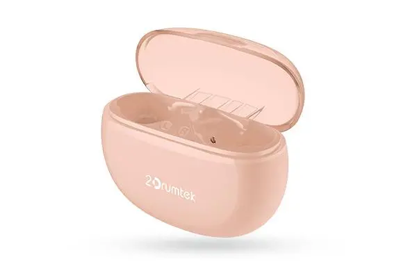 Блутут слушалки-тапи A4tech B27 2Drumtek, Розови - image 2