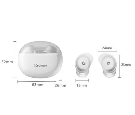 Блутут слушалки-тапи A4tech B27 2Drumtek, Розови - image 5