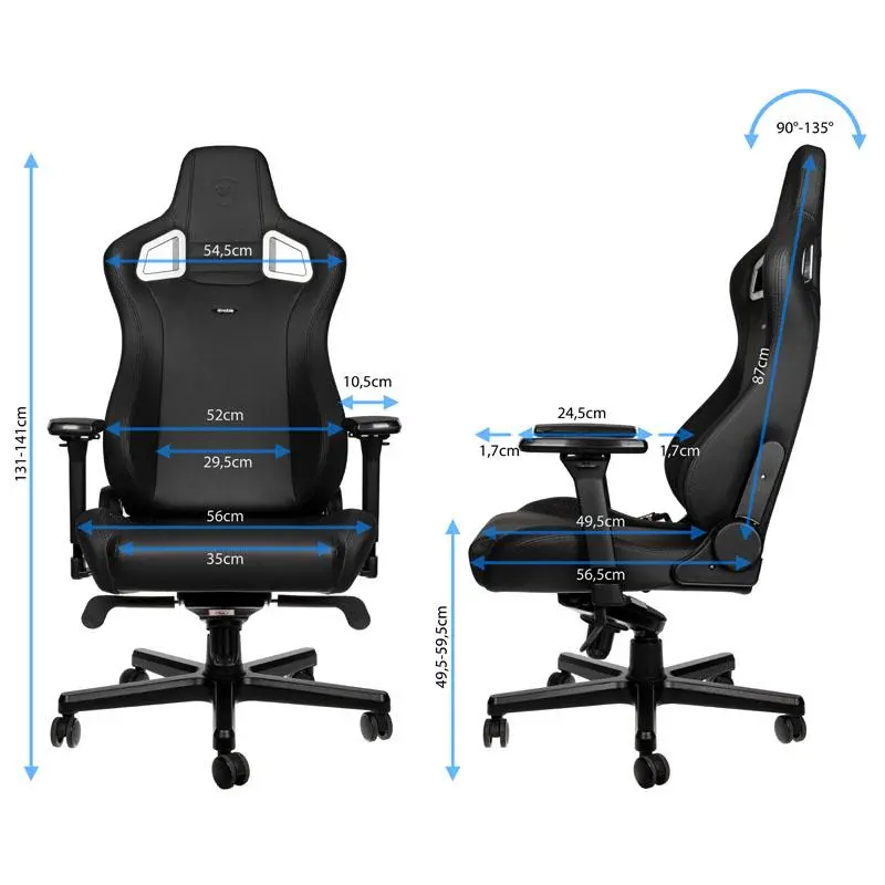 Геймърски стол noblechairs EPIC, Black Edition - image 3