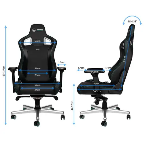Геймърски стол noblechairs EPIC Mercedes-AMG Petronas Edition - image 1