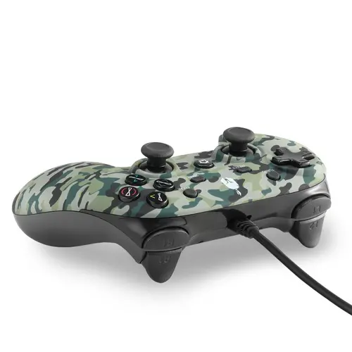 Жичен геймпад Spartan Gear Oplon, за PC и PS3, Green Camo - image 1