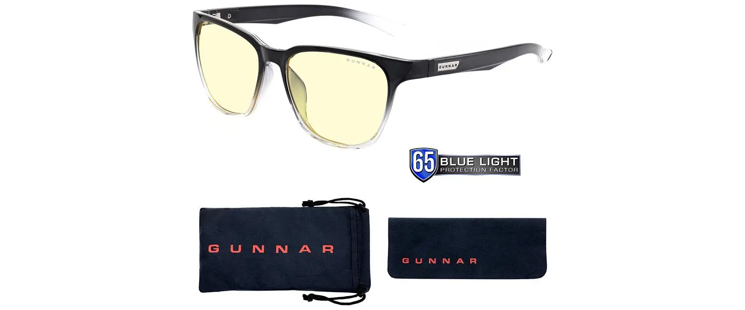 Компютърни очила GUNNAR Berkeley Onyx Fade, Amber, Черен - image 3