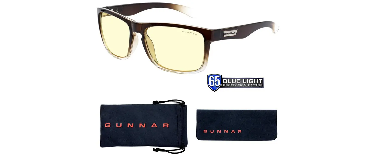 Компютърни очила GUNNAR Intercept Latte Fade, Amber, Кафяв - image 3