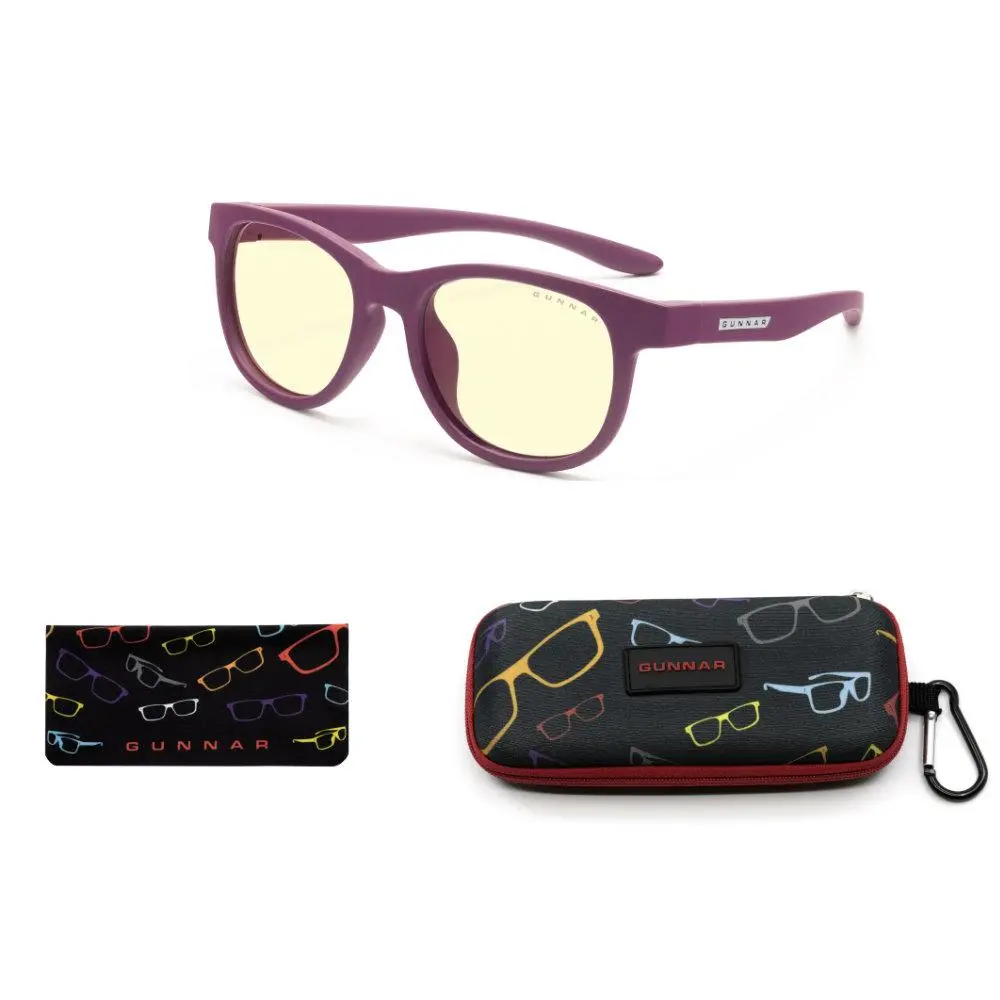 Детски компютърни очила GUNNAR Rush Kids Small, Amber Natural, Лилав - image 3