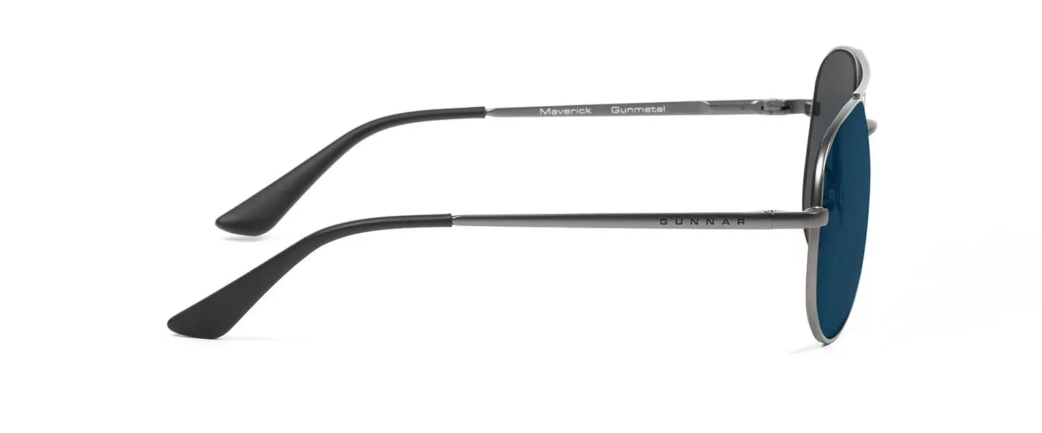 Компютърни очила GUNNAR Maverick Gunmetal Onyx, Sun, Черен - image 2