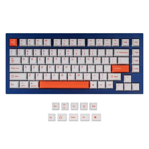 Capace de taste pentru tastatură mecanică Keychron Orange 92-Keycap Set PBT Dye-Sub US Layout - 1