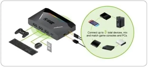 Адаптер ATEN IOGEAR KeyMander 2 3Play, За клавиатура и мишка към PC & Game Consoles - image 5