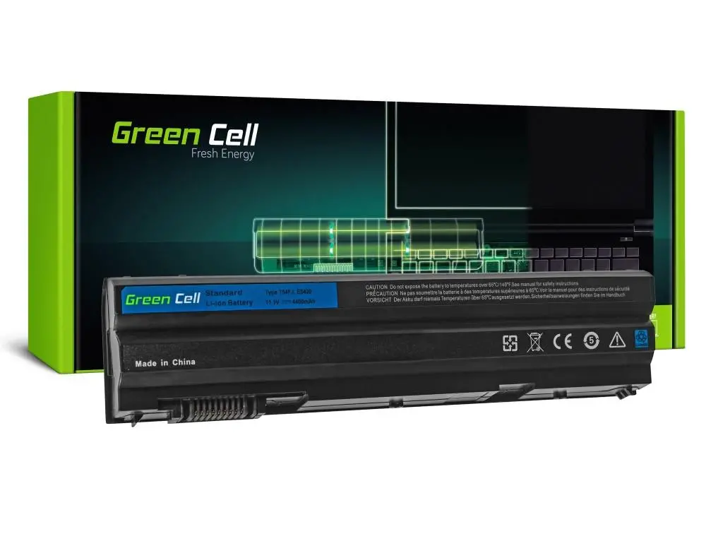 Батерия за лаптоп GREEN CELL, Dell Latitude E5420 E5520 E6420 E6520 E5420, 11.1V, 4400mAh - image 1