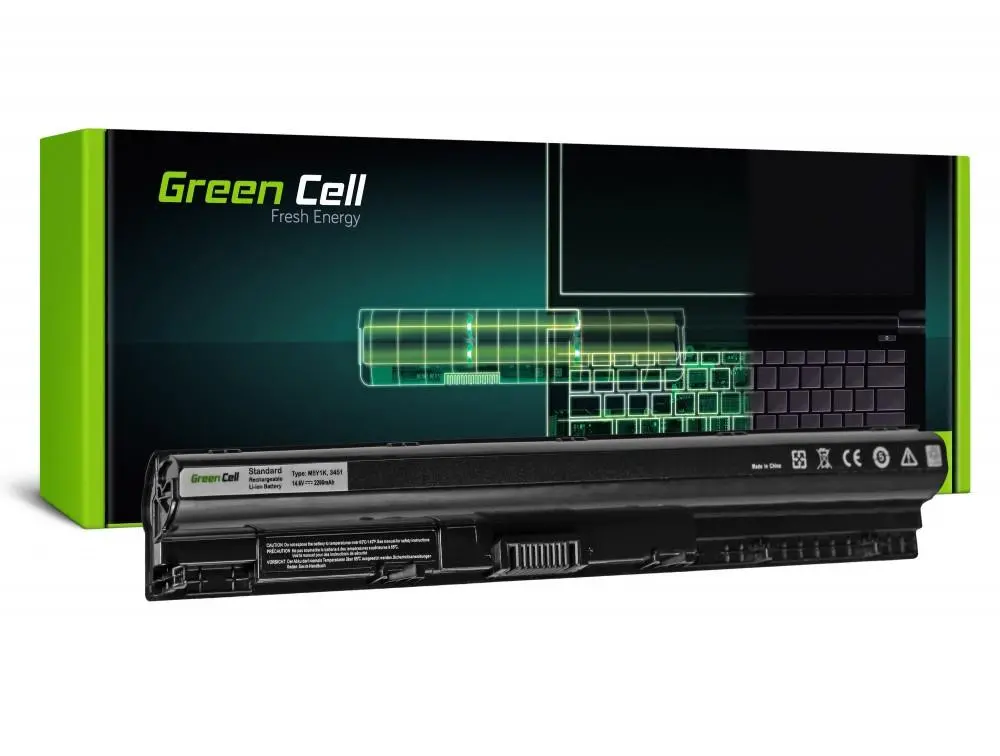 Батерия за лаптоп GREEN CELL, Dell Inspiron 14 3451, 15 3555 3558 5551 5552 5555 5558, 17 5755 5758, Vostro 3458 3558, 14.8V, 2200mAh - image 1