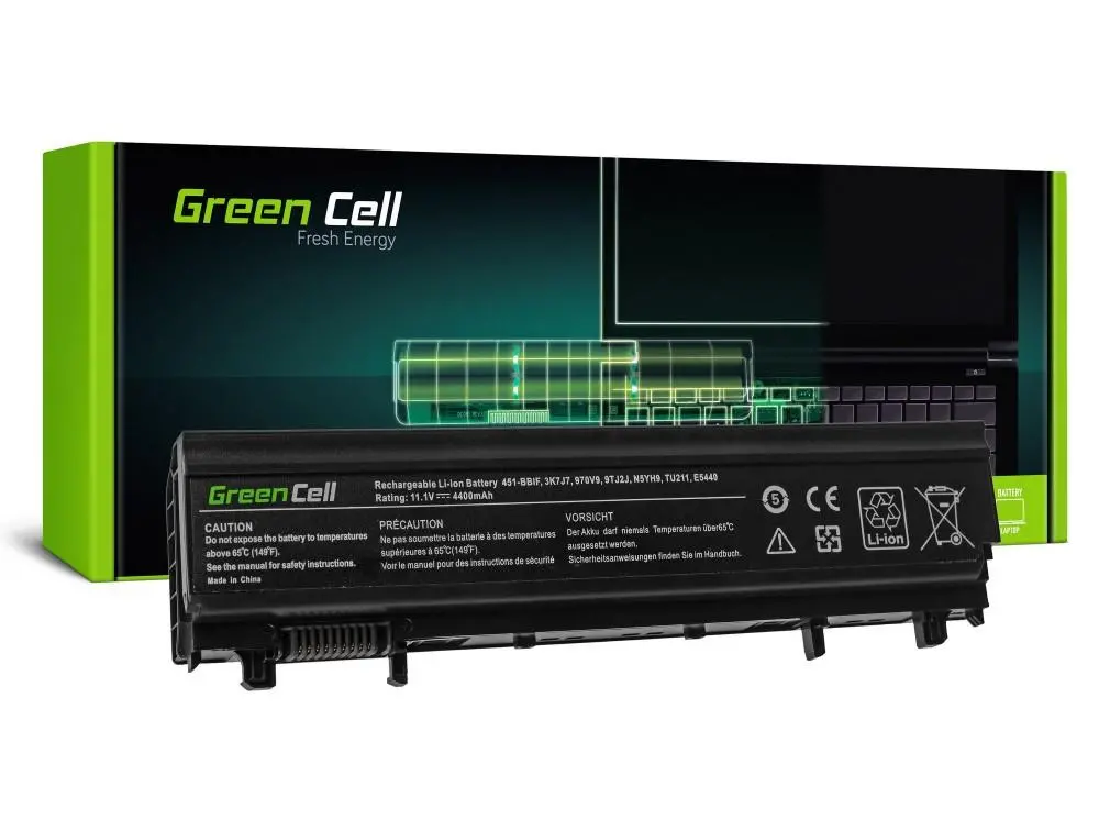 Батерия за лаптоп GREEN CELL, Dell Latitude E5440 E5540, 11.1V, 4400mAh