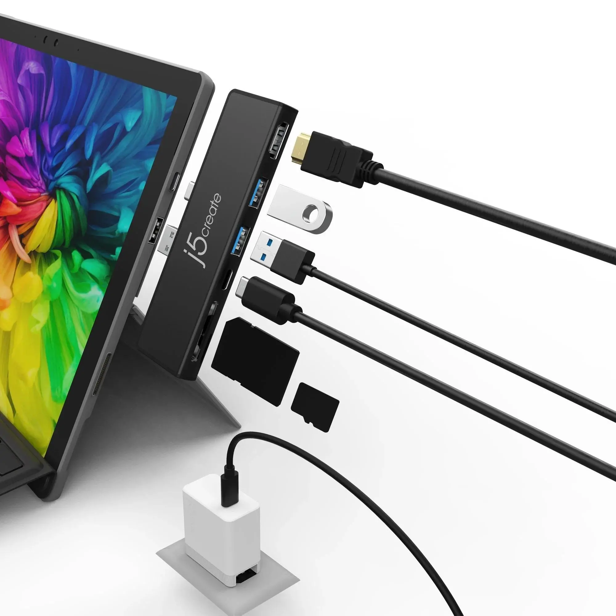 Докинг станция j5create ULTRADRIVEMINIDOCK , 7 в 1 - image 4