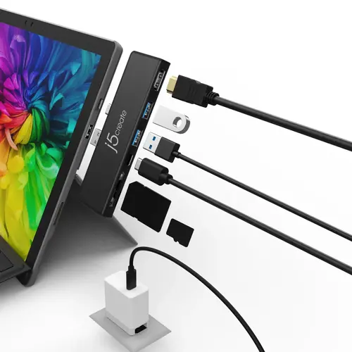 Docking station j5create ULTRADRIVEMINIDOCK, 7 σε 1 - 5