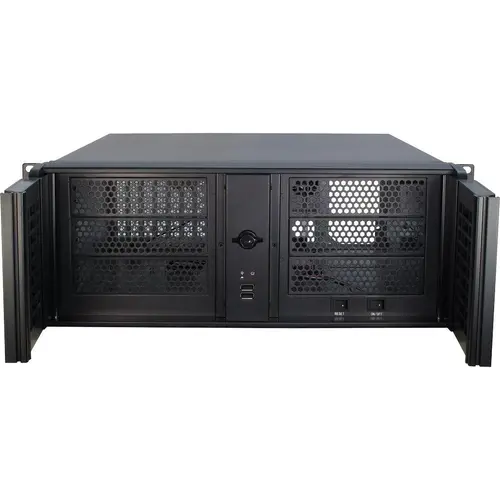 Carcasă InterTech 4U-4098-S, 4U, 19", Neagră - 2