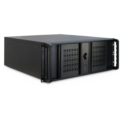 Carcasă InterTech 4U-4098-S, 4U, 19", Neagră