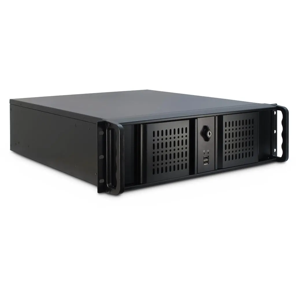 Θήκη διακομιστή InterTech 3U 3098-S, 19", Μαύρη