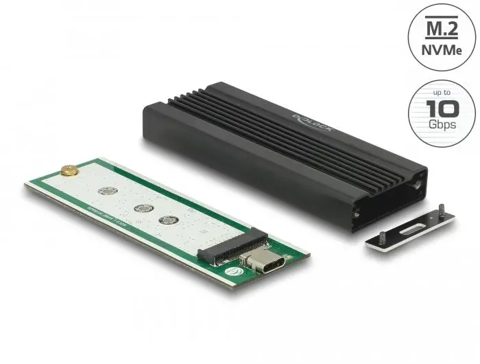 Външно чекмедже Delock, За M.2 NVMe PCIe SSD, USB-C 3.2 Gen 2, 10 Gbps - image 4