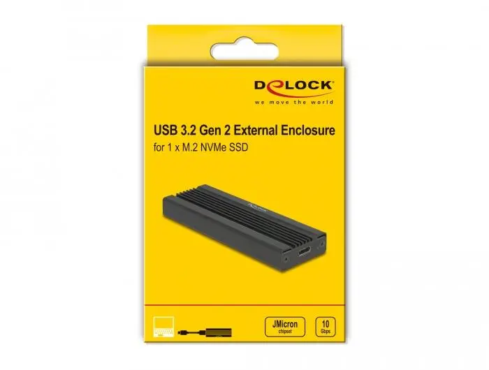 Външно чекмедже Delock, За M.2 NVMe PCIe SSD, USB-C 3.2 Gen 2, 10 Gbps - image 5