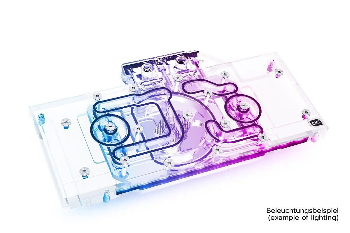 Воден блок за видео карта Alphacool Eisblock Aurora Acryl GPX-A Radeon RX 6700XT Reference with Backplate - image 1