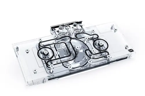 Water block κάρτας γραφικών Alphacool Eisblock Aurora Acryl GPX-A Radeon RX 6700XT Reference με Backplate - 1
