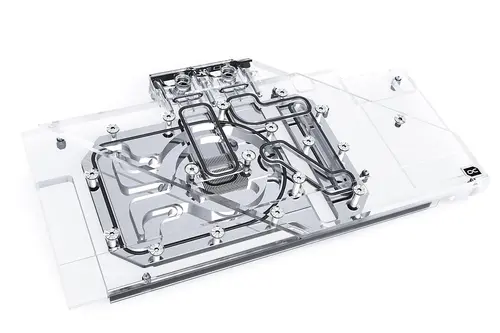Water block κάρτας γραφικών Alphacool Eisblock Aurora Acryl GPX-A Radeon RX 6800/6800XT Strix/TUF με Backplate - 1