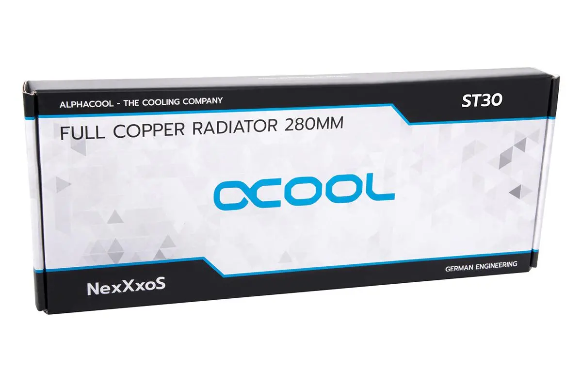 Радиатор Alphacool NexXxoS ST30 Full Copper 280mm Radiator V.2, White Special Edition - image 8