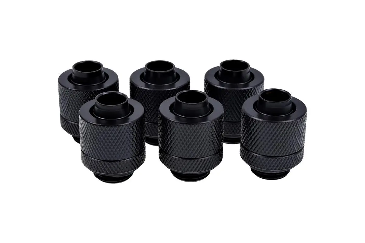 Фитинг Alphacool Eiszapfen, Удължител, 13/10mm, G1/4, Черен мат, 6 броя - image 1